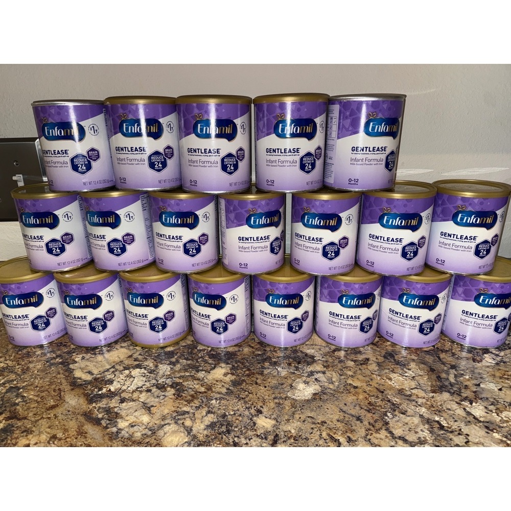 Enfamil Gentlease Infant Formula, 6 cans x 12.4oz/can, expire 2027+